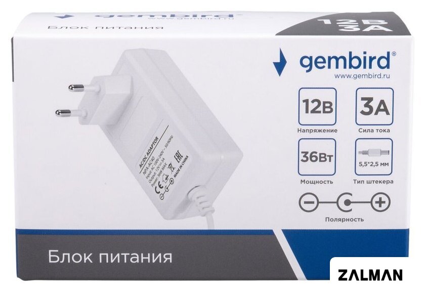 Адаптер питания Gembird NPA-AC40