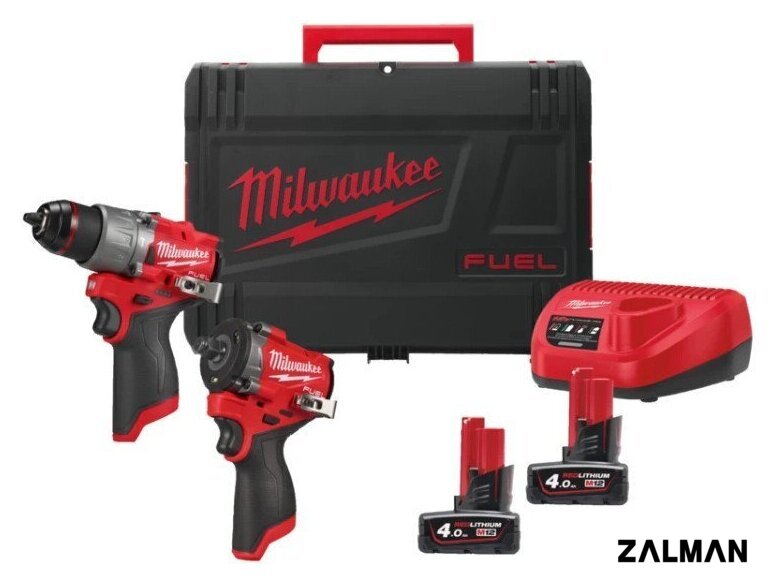 Наборы электроинструментов Milwaukee M12FPP2X2-402X 4933498741 (шуруповерт, винтоверт, 2 АКБ, кейс)