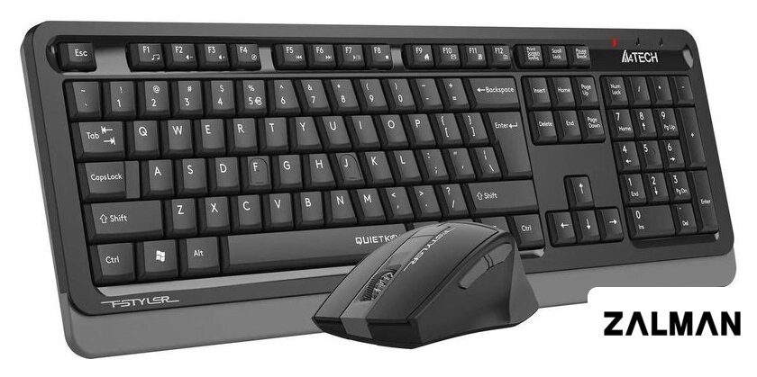 Офисный набор A4Tech Fstyler FGS1035Q (черный/серый)