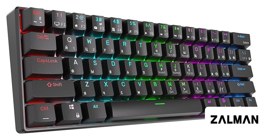 Клавиатура Royal Kludge RK61 RGB (черный, RK Red)