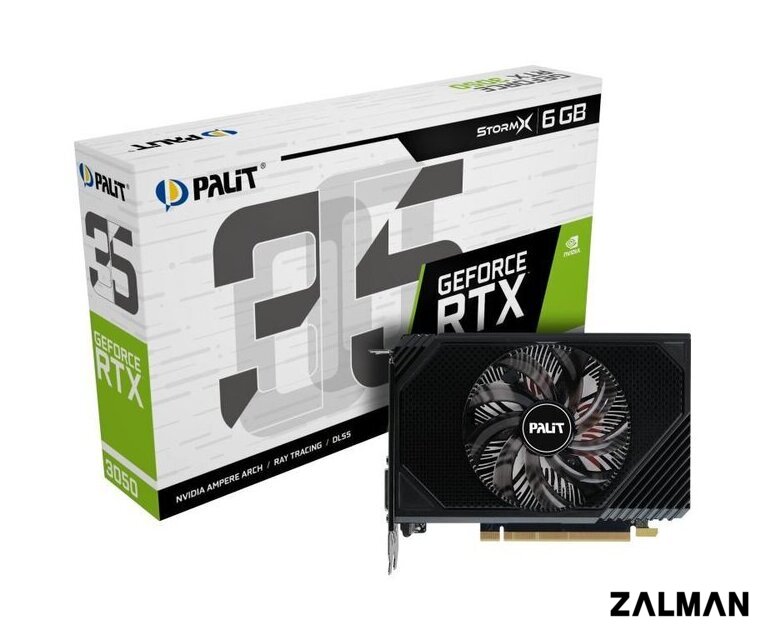 Видеокарта Palit GeForce RTX 3050 StormX 6GB NE63050018JE-1072F
