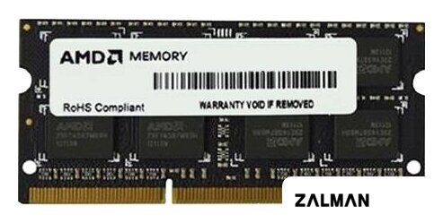 Оперативная память AMD Radeon R3 Value Series 8ГБ DDR3 SODIMM 1333 МГц R338G1339S2S-U