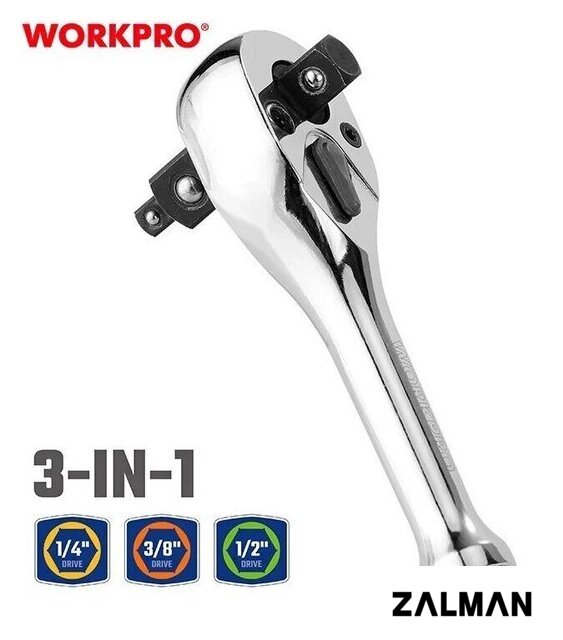 Вороток с трещоткой Workpro WP271014