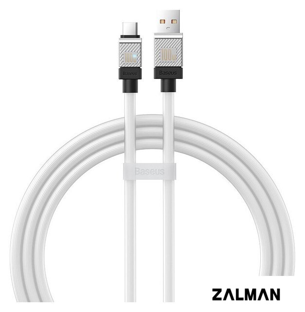 Кабель Baseus CoolPlay Series Fast Charging Data Cable 100W USB Type-A - USB Type-C (1 м, белый)
