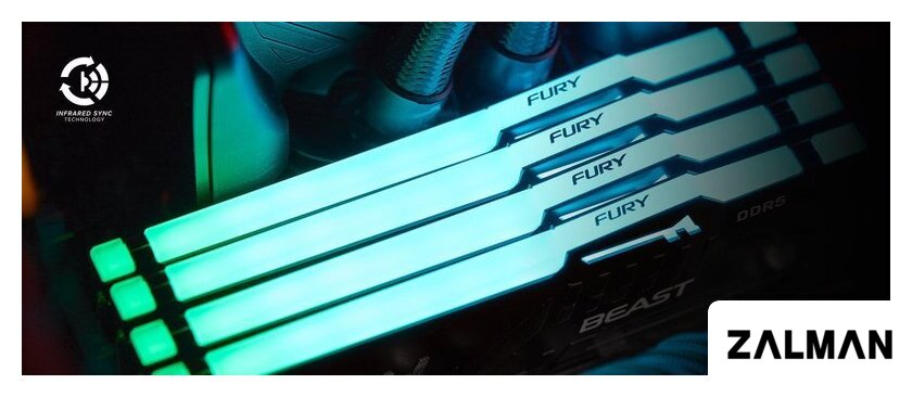 Оперативная память Kingston FURY Beast RGB 32ГБ DDR5 5200 МГц KF552C40BBA-32
