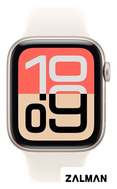 Умные часы Apple Watch SE 3 44 мм (алюминиевый корпус, звездный свет/звездный свет, спортивный силиконовый ремешок M/L)