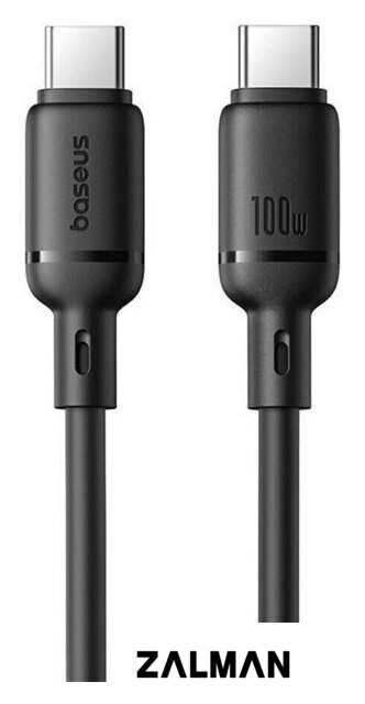 Кабель Baseus Silky Series Fast Charging Cable 100W USB Type-C - USB Type-C (1 м, черный)