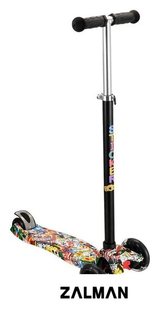 Трехколесный самокат RGX Sticker Boom LED 3