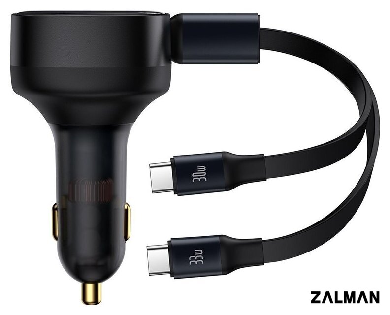 Автомобильное зарядное Baseus Enjoyment Pro 2-in-1 Car Charger C+L 60W C00057802111-02