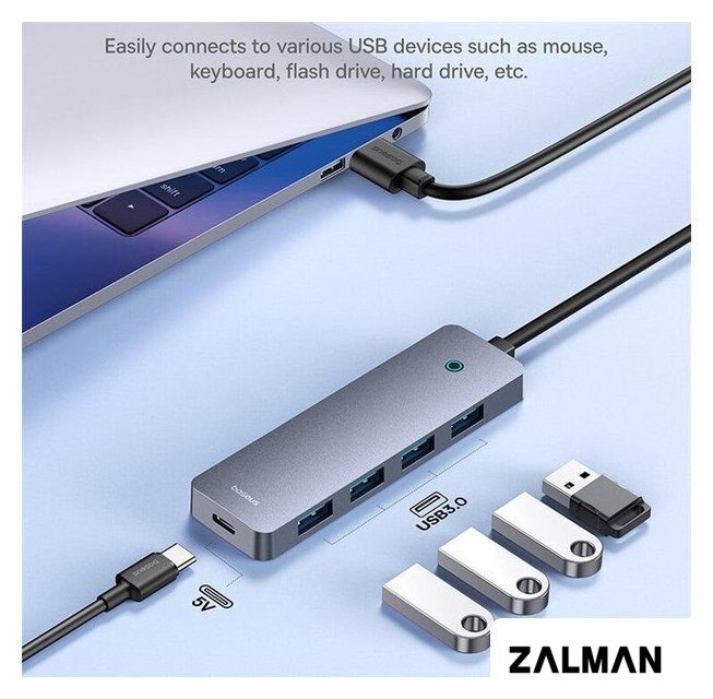 USB-хаб Baseus UltraJoy Series 4-Port Hub B0005280B811-01