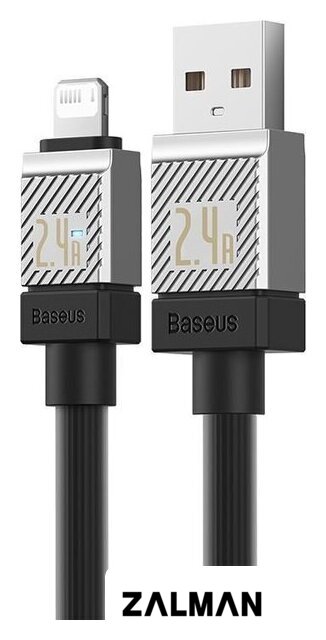 Кабель Baseus CoolPlay Series USB Type-A - Lightning (1 м, черный)