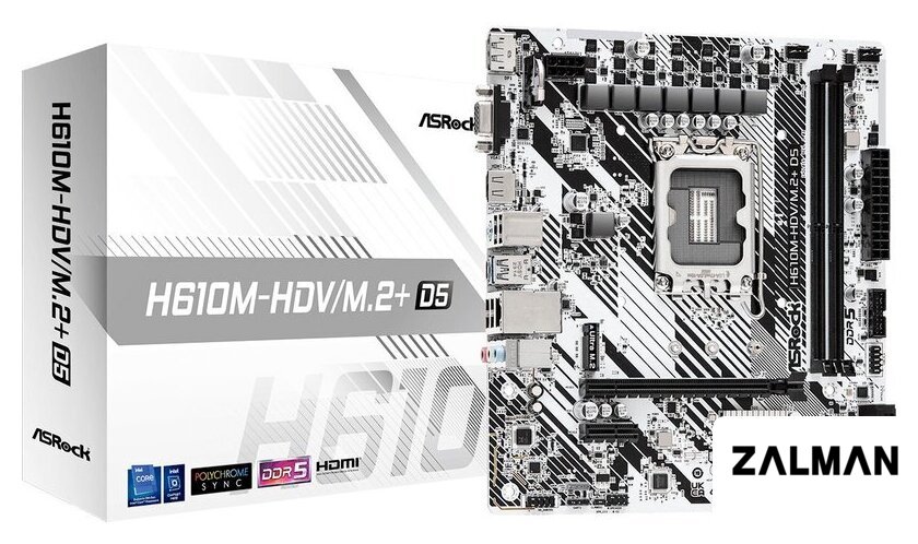 Материнская плата ASRock H610M-HDV/M.2+ D5