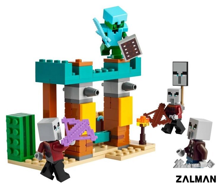 Конструктор LEGO Minecraft 21267 Сельский патруль в пустыне
