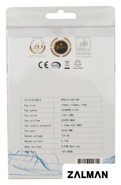 Вентилятор для корпуса Thermalright TL-C12015W-S