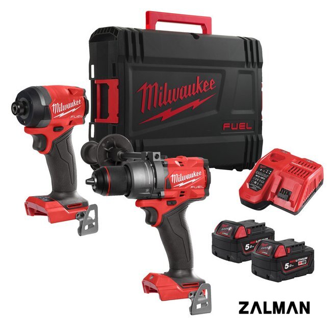 Наборы электроинструментов Milwaukee M18 FPP2A3-502X Fuel 4933480873 (шуруповерт, винтоверт, 2 АКБ, кейс)