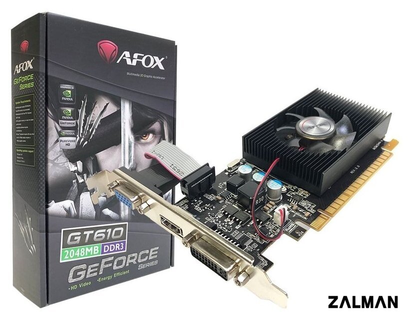 Видеокарта AFOX GeForce GT 610 2GB DDR3 AF610-2048D3L7-V6
