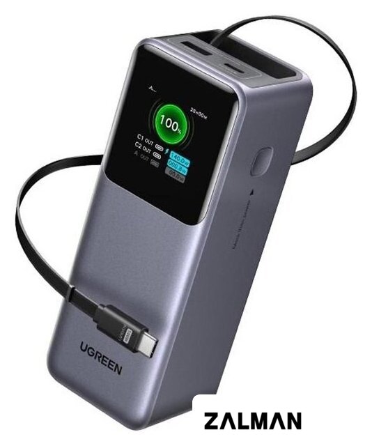 Внешний аккумулятор Ugreen PB726 20000mAh (серый)
