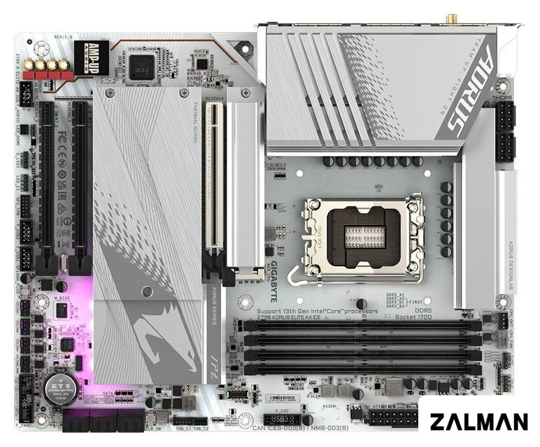 Материнская плата Gigabyte Z790 Aorus Elite AX Ice