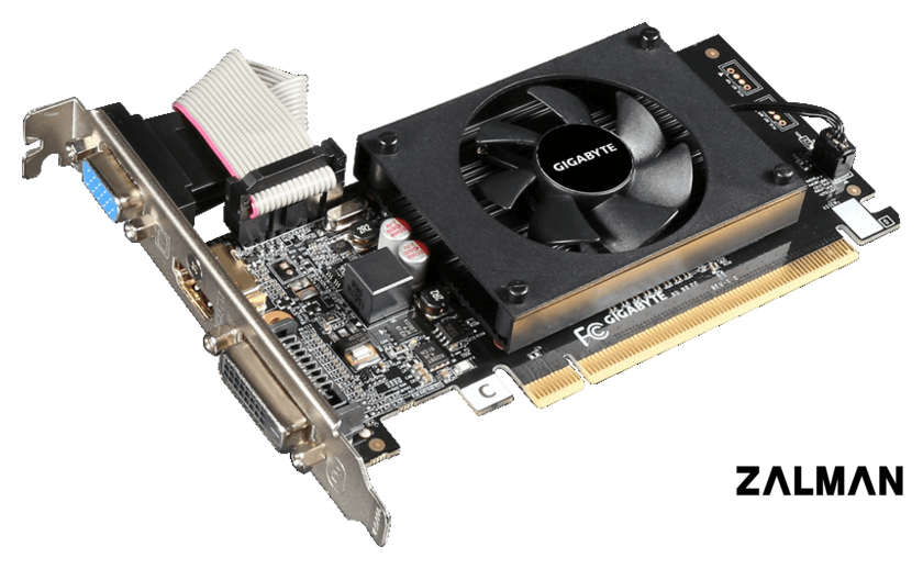 Видеокарта Gigabyte GeForce GT 710 2GB DDR3 [GV-N710D3-2GL]