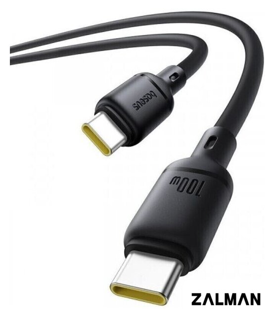 Кабель Baseus Silky Series Fast Charging Cable 100W USB Type-C - USB Type-C (1 м, черный)