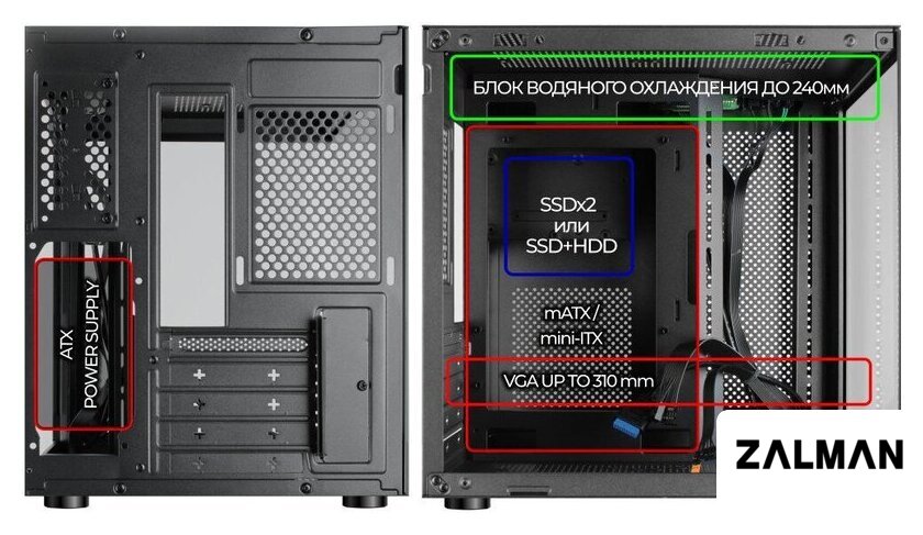 Корпус Ginzzu V100