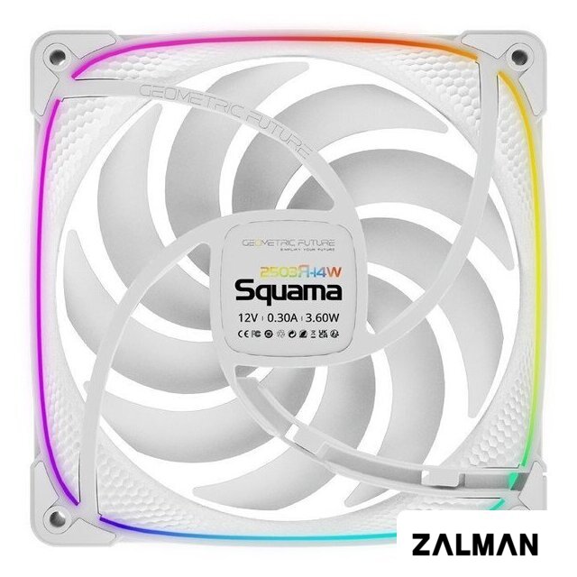 Вентилятор для корпуса Geometric Future Squama 2503R-14 (белый)