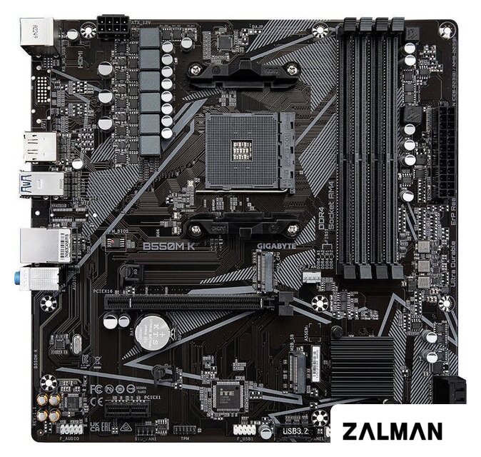Материнская плата Gigabyte B550M K (rev. 1.1)