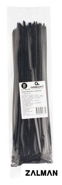 Стяжка для кабеля Cablexpert NYT-300x3.6B (100 шт.)