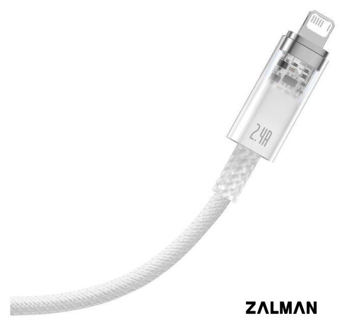 Кабель Baseus Explorer Series Fast Charging Cable with Smart Temperature Control 2.4A USB Type-A - Lightning (2 м, белый)