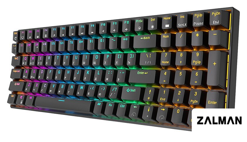 Клавиатура Royal Kludge RK100 RGB (черный, RK Red)