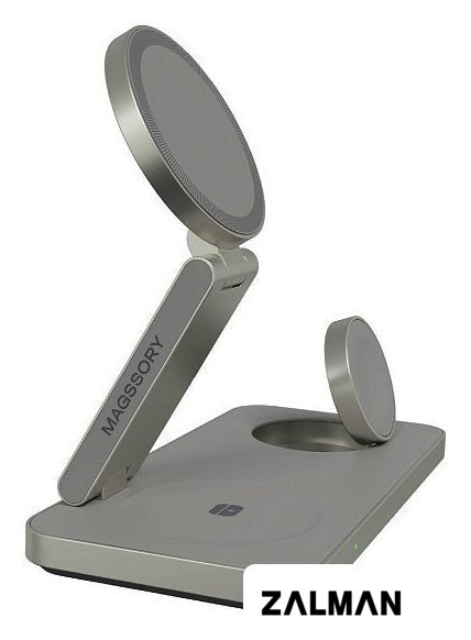Беспроводное зарядное Magssory Yoga 3 в 1 Charging Station для Samsung Qi2 WCH017t (титан)
